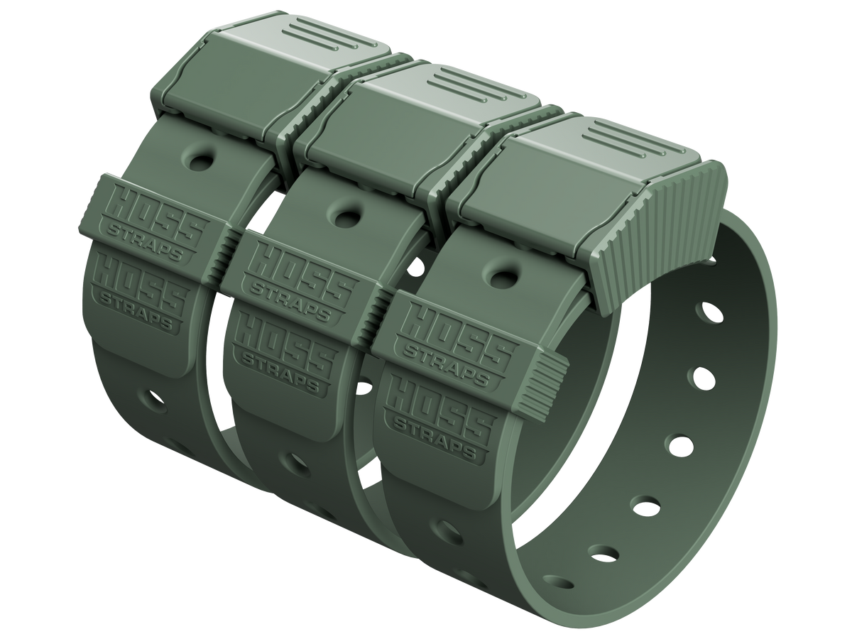 HOSS 12-Inch Gear Straps — 3-Pack or 6-Pack